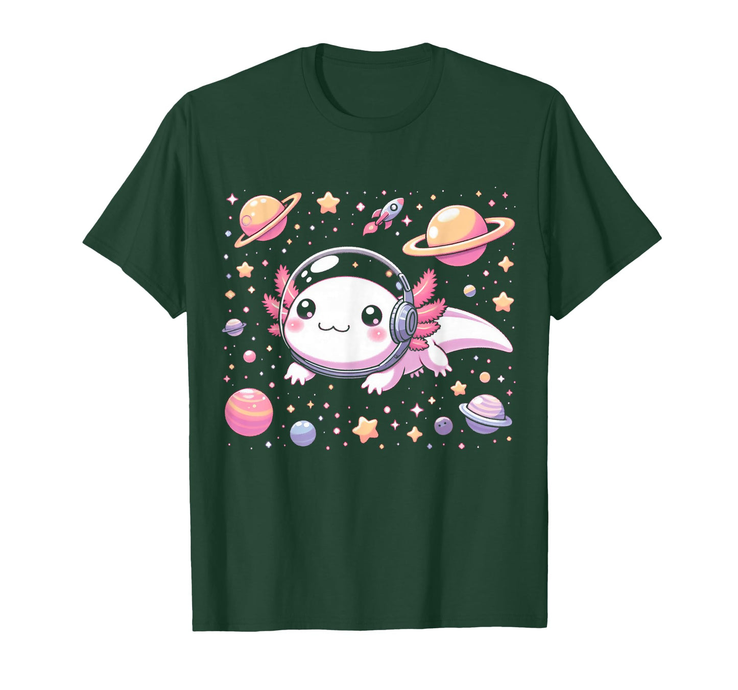 Astrolotl Space Axolotl Tee - Kawaii Japanese Anime Axolotl T-Shirt