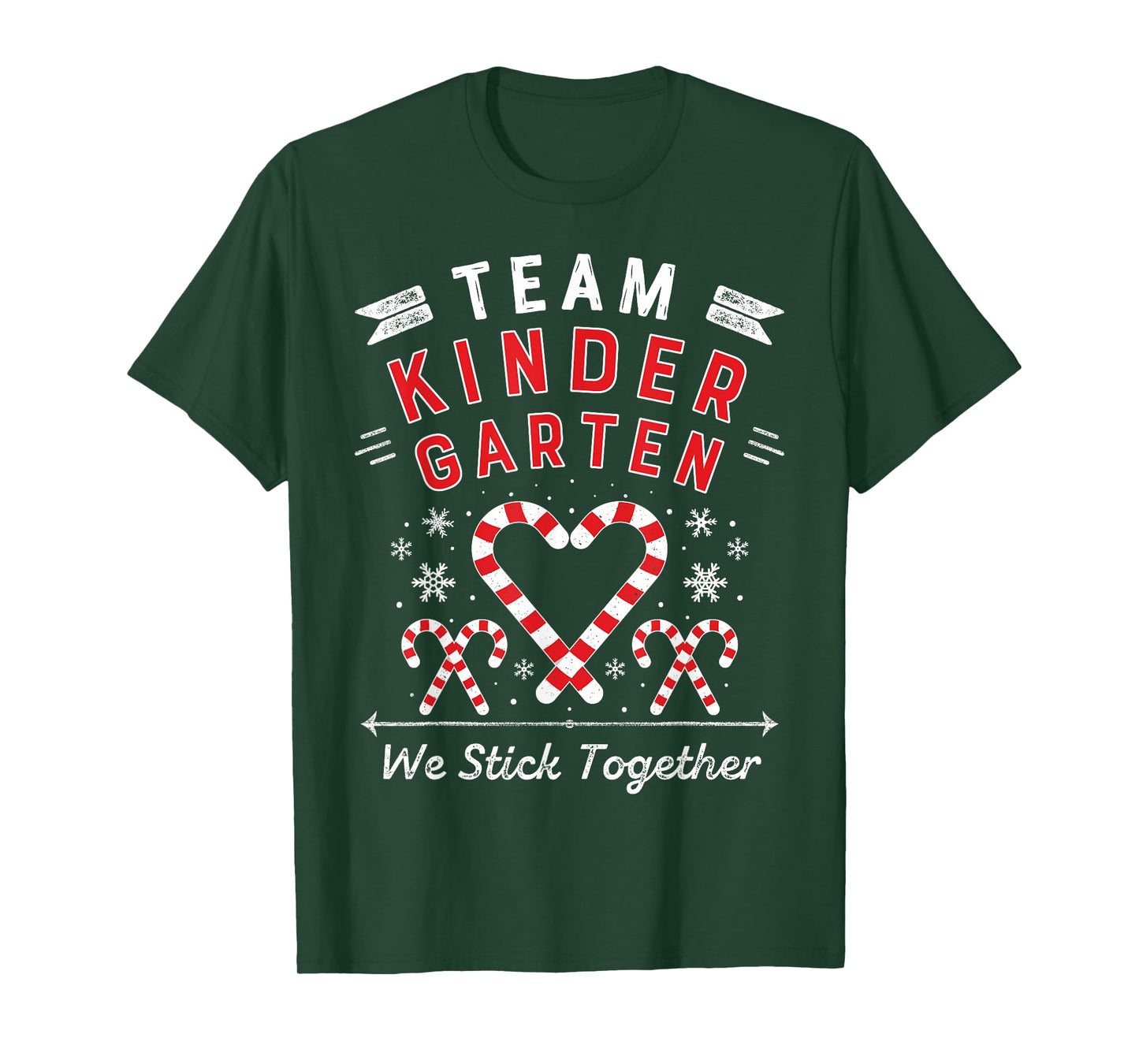 Team Kinder garten Christmas Candy Cane Kindergarten Teacher T-Shirt for Men Women Kids