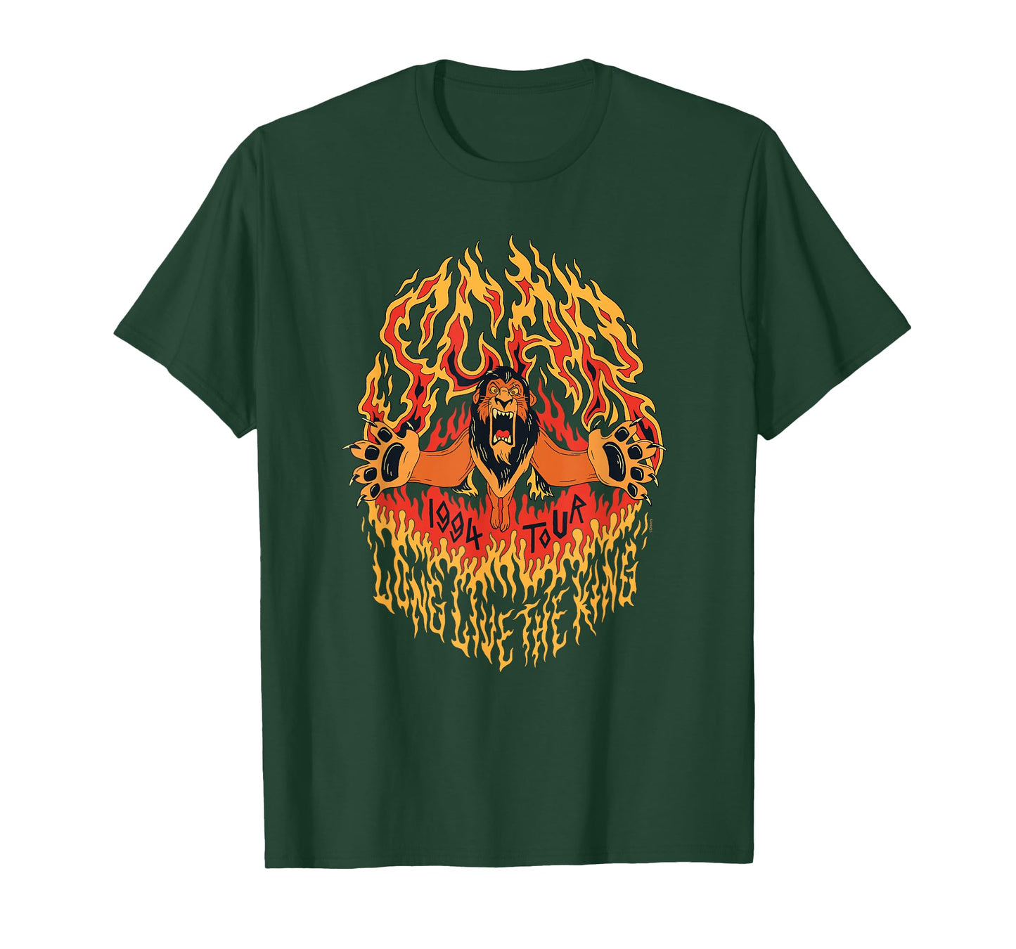 Disney Villains Scar Long Live The King 1994 Tour Rock Band T-Shirt