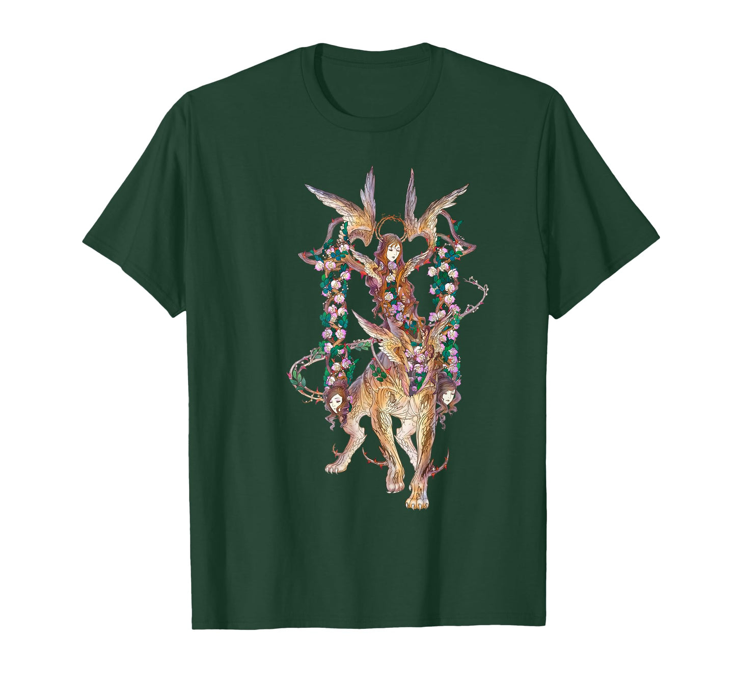 Fantasy art Greek Mythology Sphinx T-Shirt