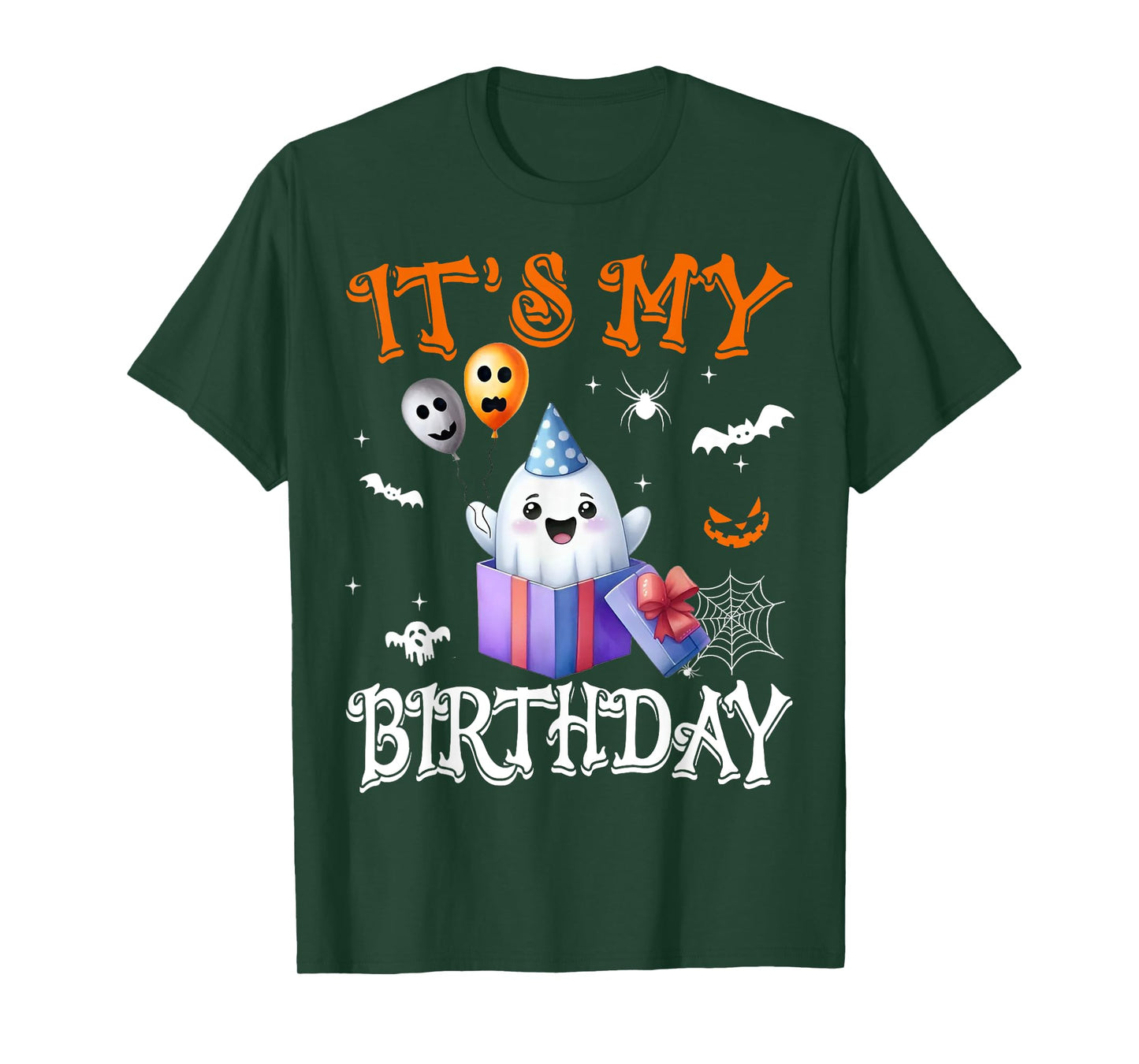 It's My Birthday Ghost Happy Halloween Birthday Party T-Shirt