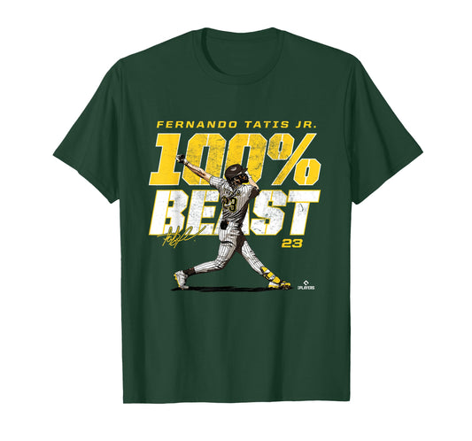 100 Percent Beast Fernando Tatis Jr San Diego MLBPA T-Shirt