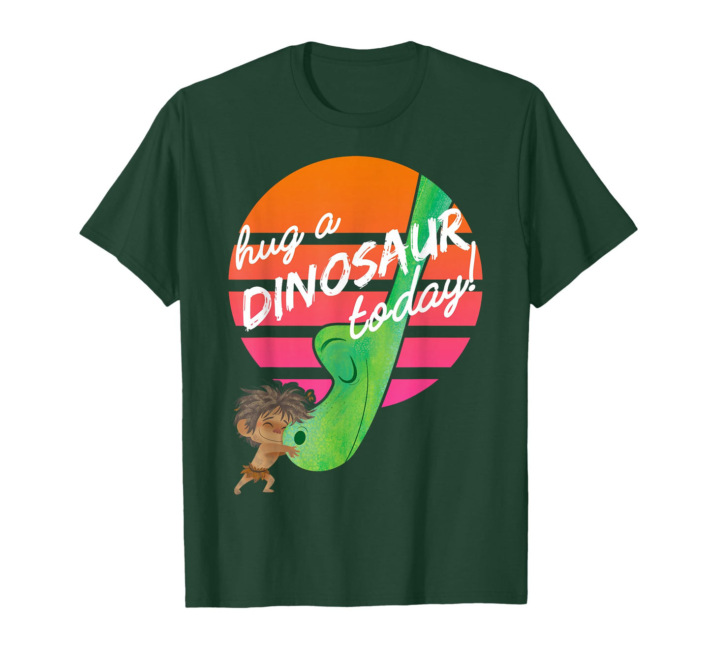 Disney Pixar The Good Dinosaur Hug A Dinosaur Today Retro T-Shirt