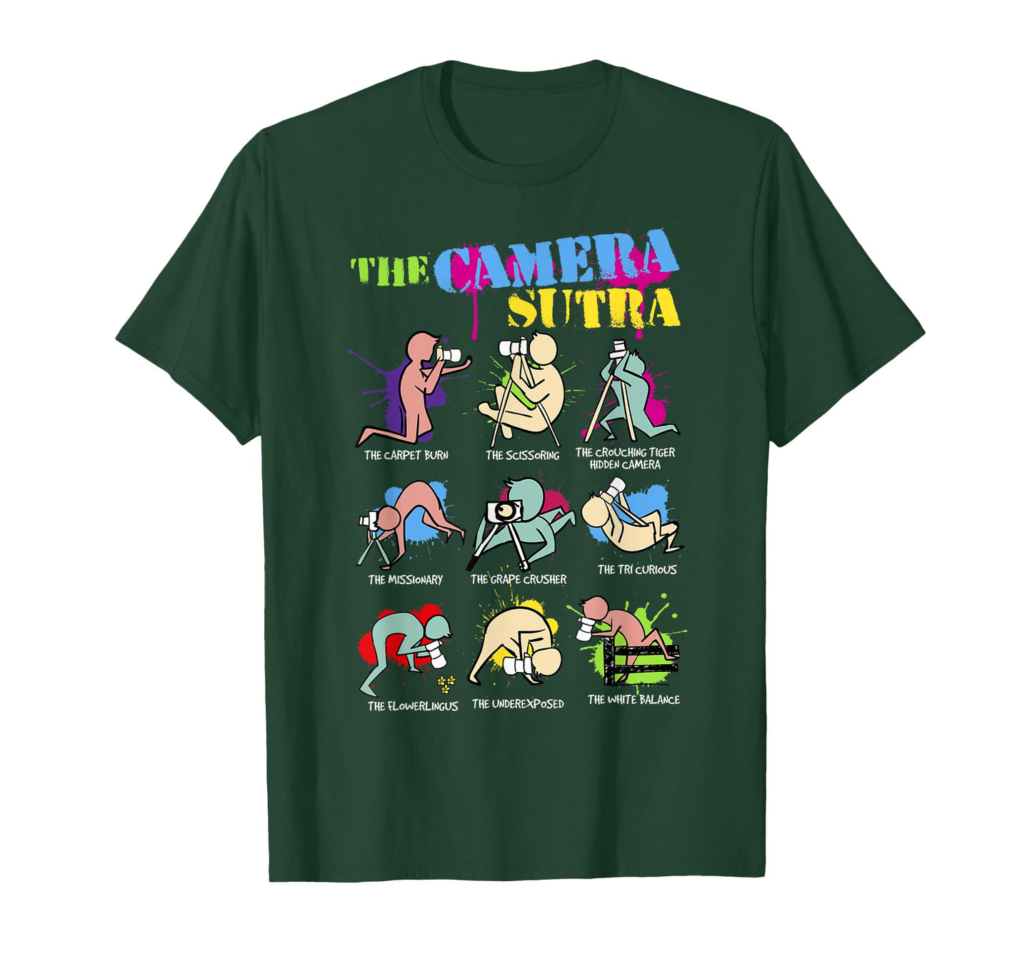 Funny Camera Sutra Gift design design T-Shirt