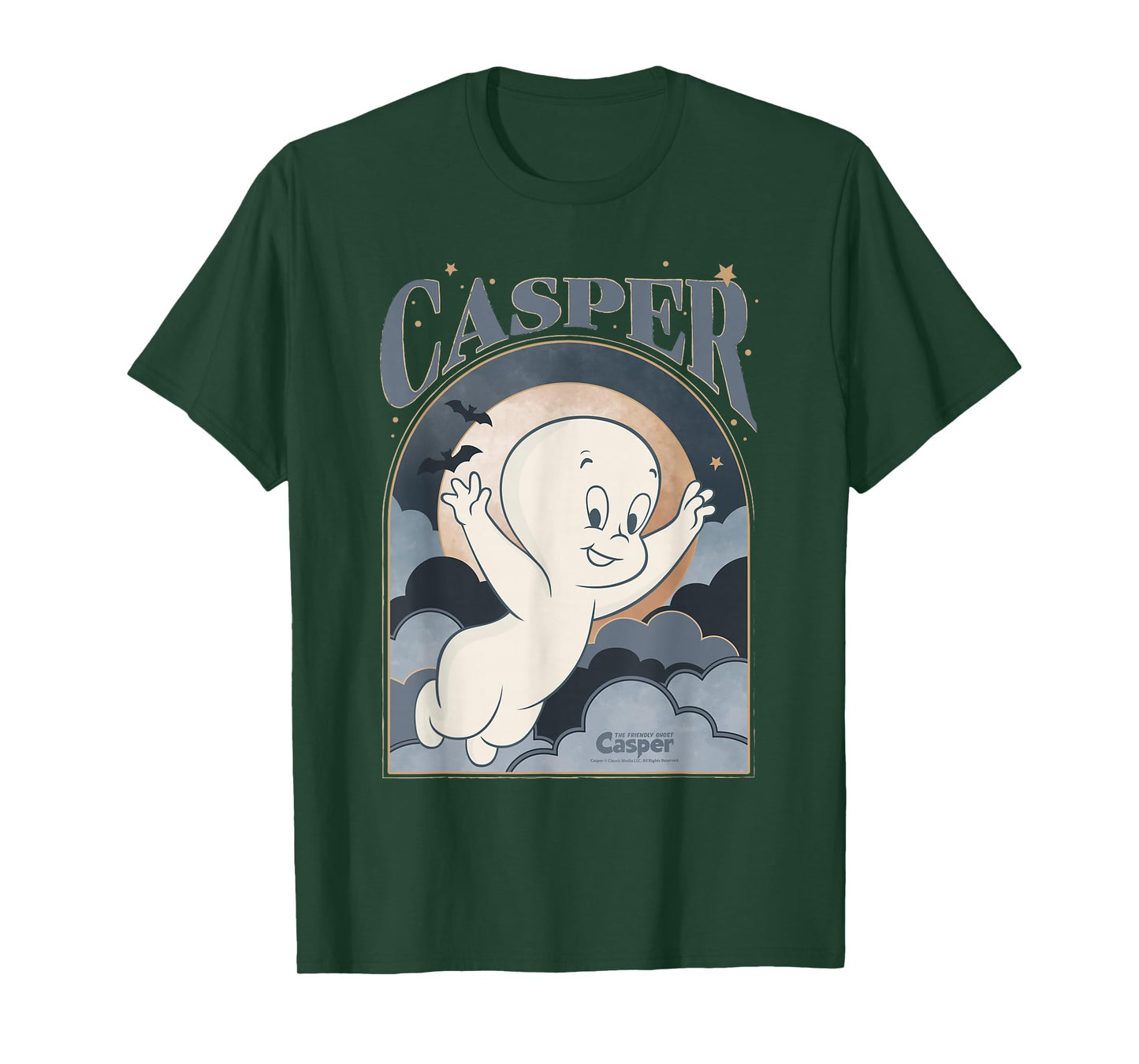 Casper The Friendly Ghost Dreamy Clouds T-Shirt