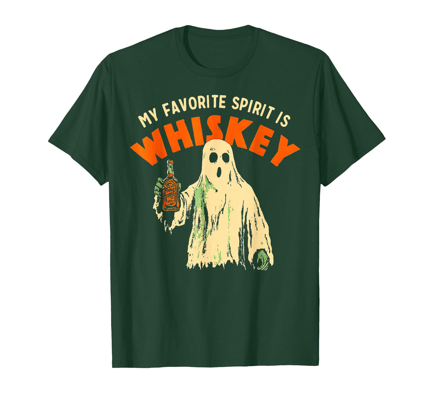 Ghost Whiskey, My Favorite Spirit Is Whiskey Ghost T-Shirt