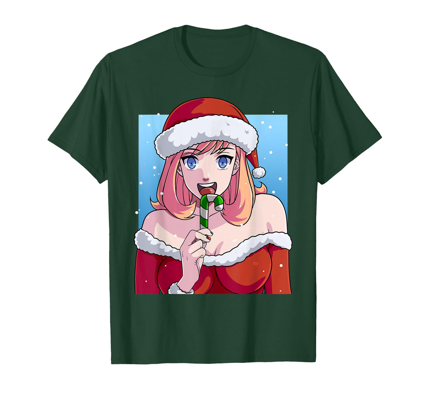 Mrs. Santa Claus Sexy Anime Babe Christmas Xmas T-Shirt