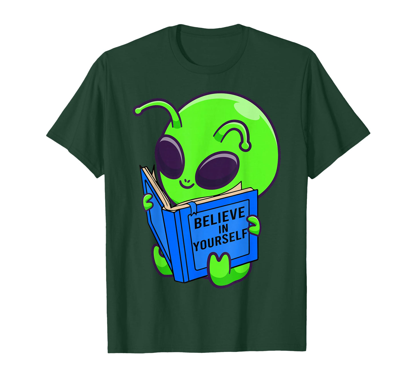 Alien Ufo Space Aliens Believe in Yourself Gifts Men, Women T-Shirt
