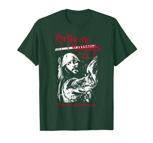 Disney Pirates of The Caribbean Jack Sparrow Quote Poster T-Shirt