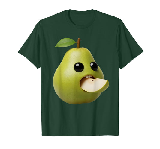 Niche Fruits Funny Pear Meme Brainrot Surreal T-Shirt