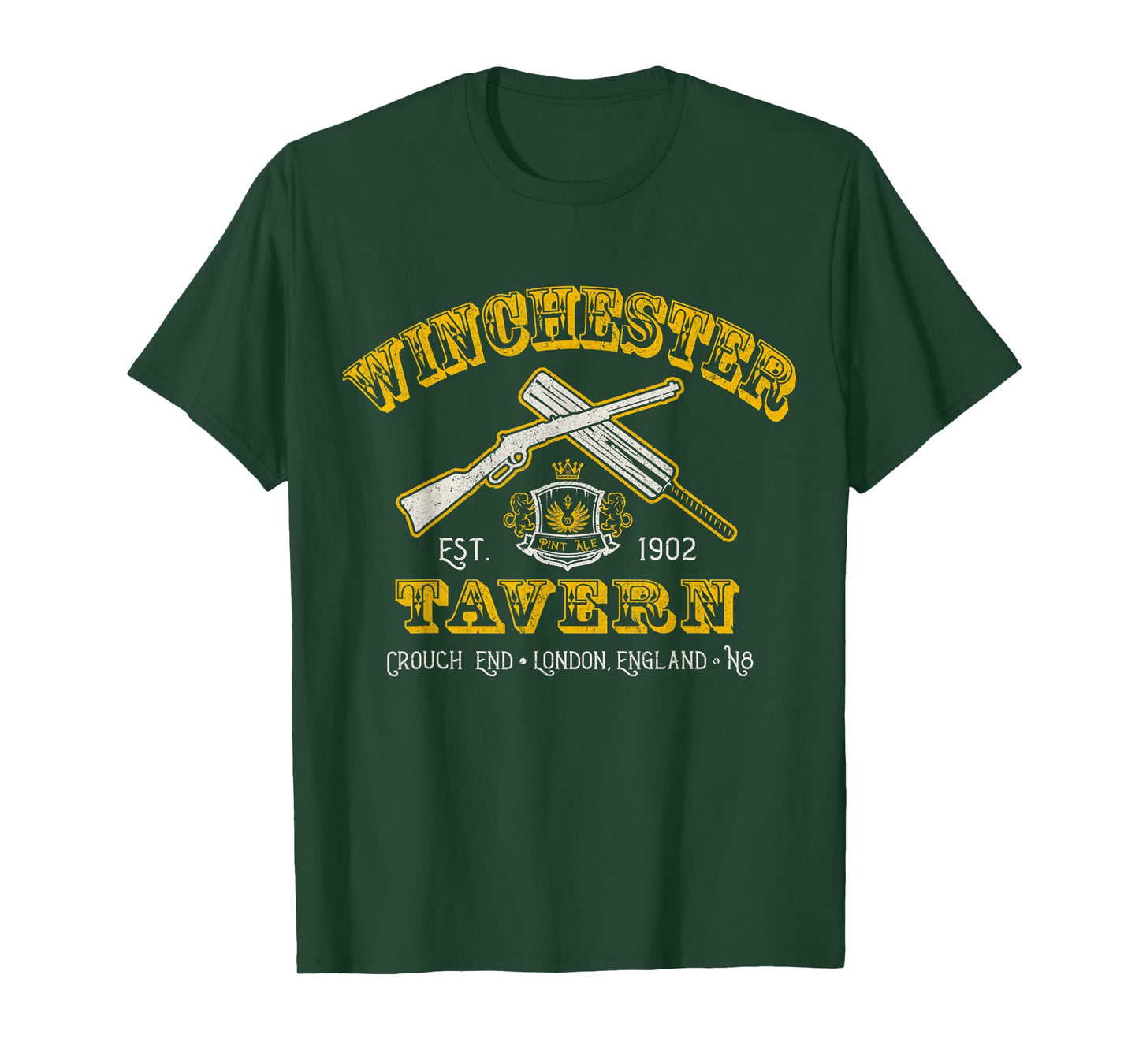 Winchester Shaun Of Zombie Movie Tavern The Dead T-Shirt