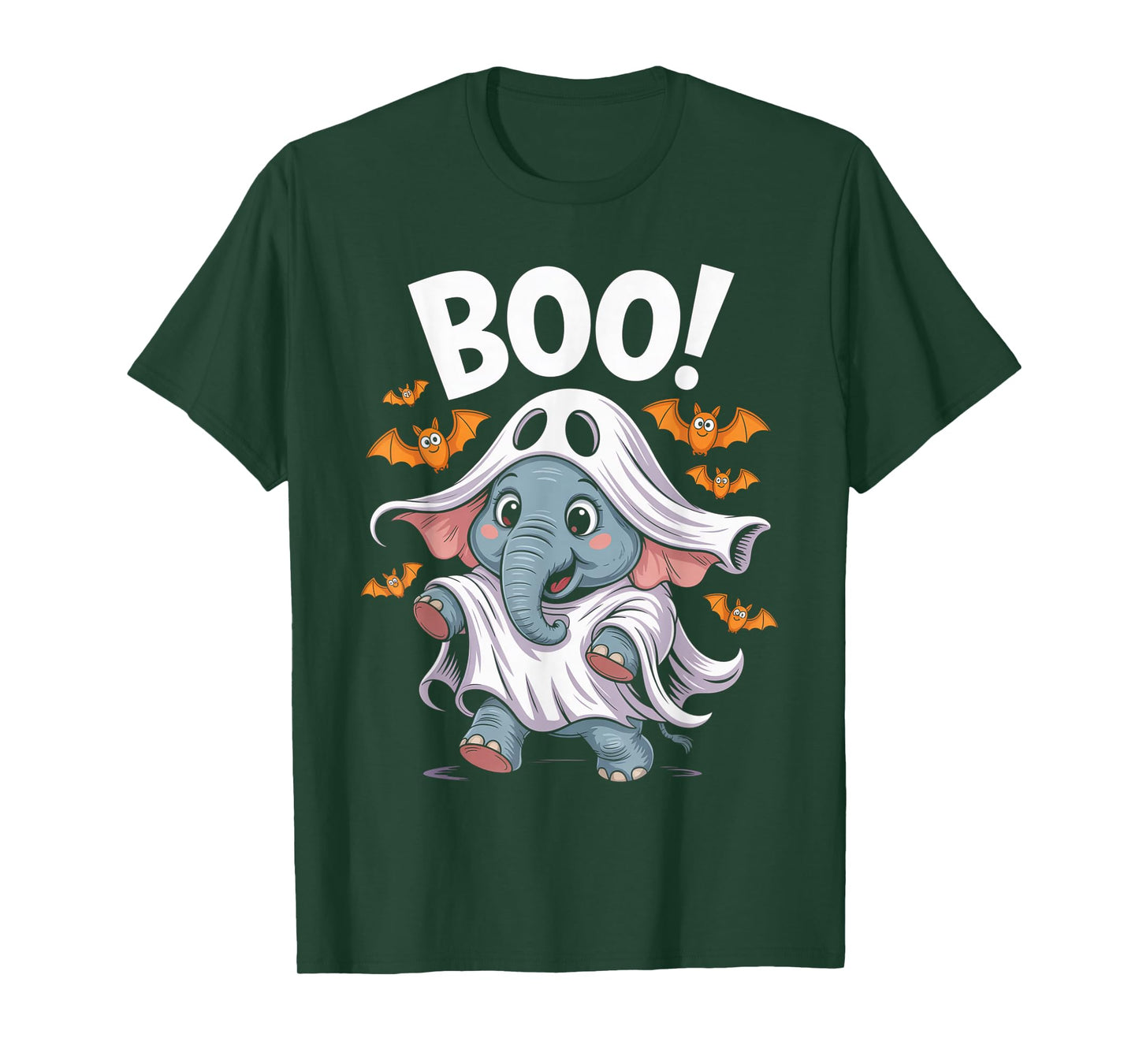 Elephant Boo Halloween Costume Men Women Kids T-Shirt