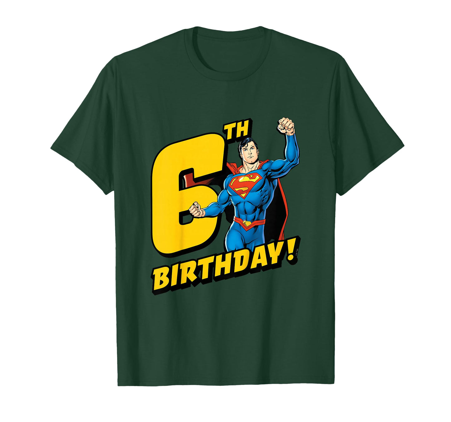 Kids Superman 6th Birthday T-Shirt
