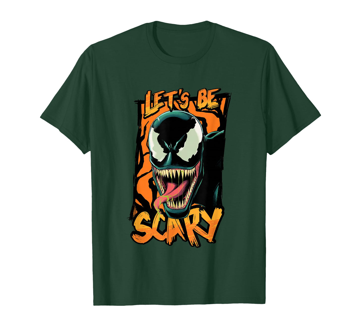 Marvel Classic Halloween Let's Be Scary Venom Portrait T-Shirt