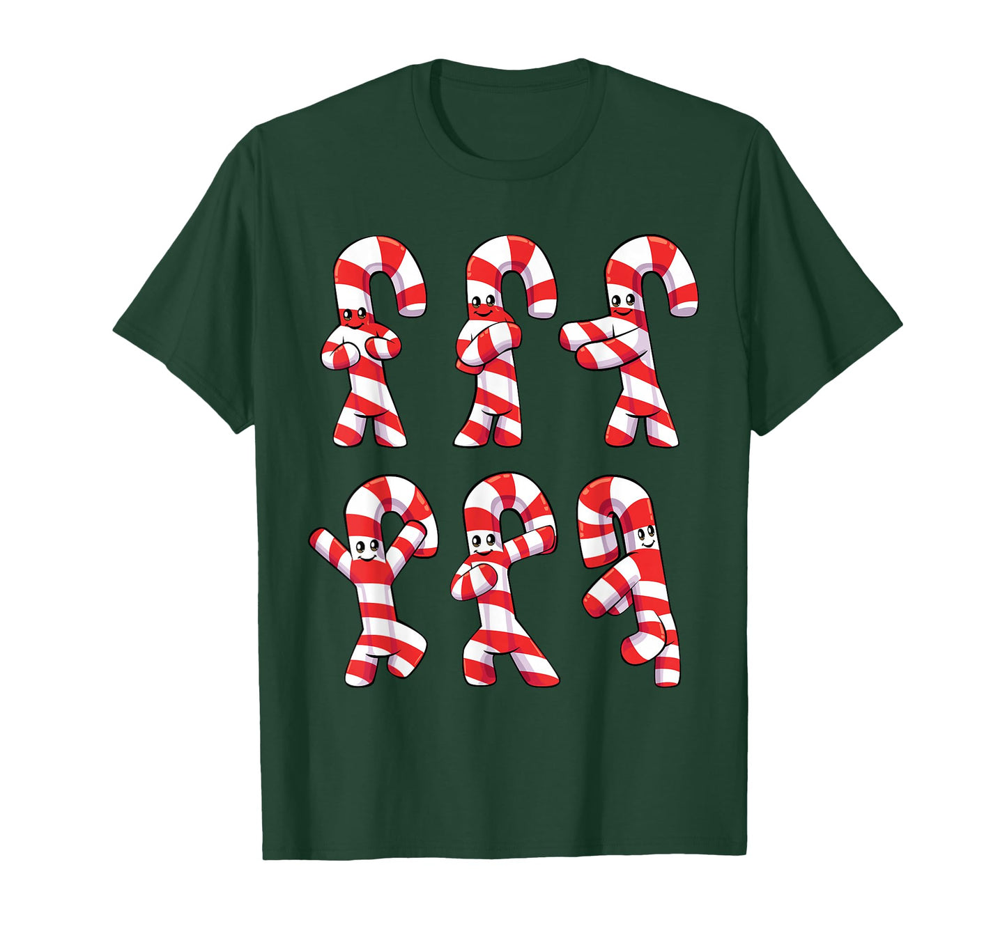 Cute Christmas Dancing Candy Cane T-Shirt