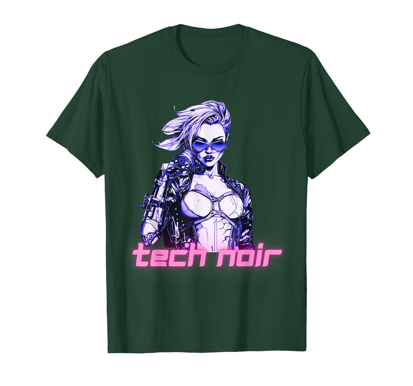 Tech Noir Cyberpunk Girl T-Shirt