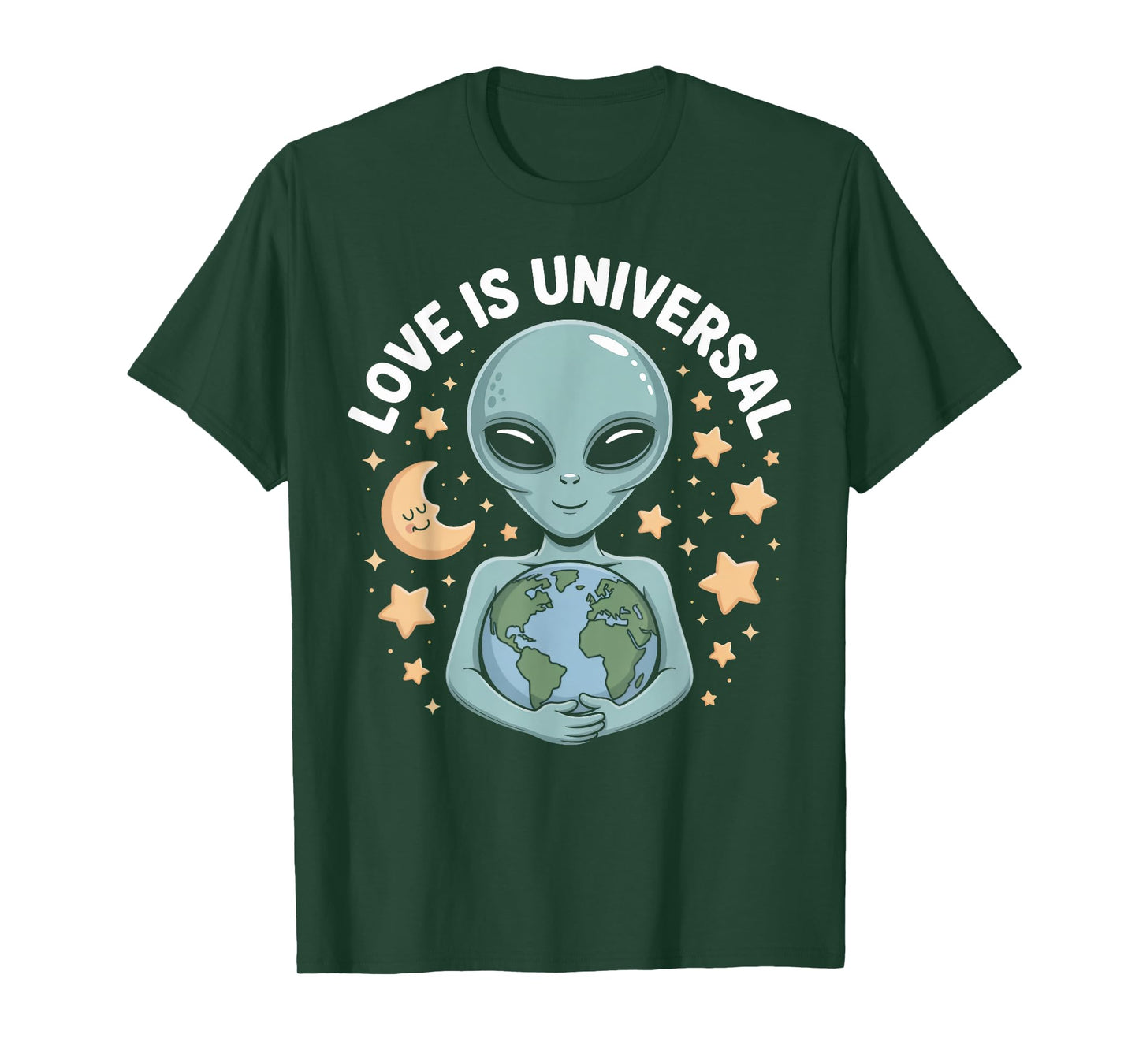 Love Is Universal Alien Earth Hug T-Shirt