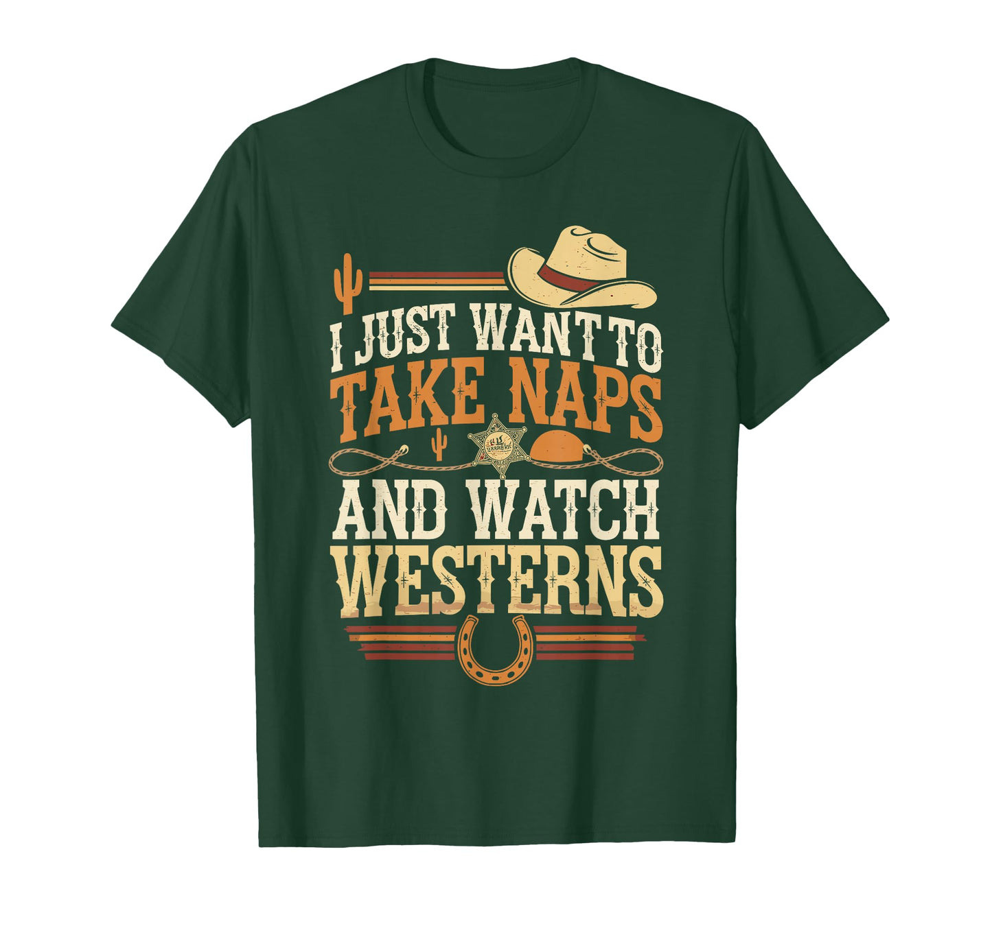 Take Naps And Watch Westerns Cowboy Boots Country Style T-Shirt