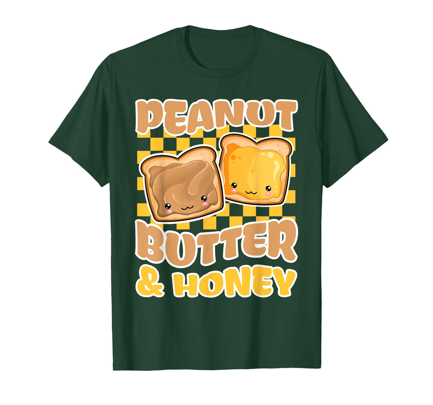 Kawaii Peanut Butter and Honey Bees Kind Retro Matching Cute T-Shirt