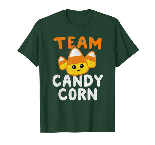 Halloween Team Candy Corn Funny Lazy Costume Kids Women Gift T-Shirt