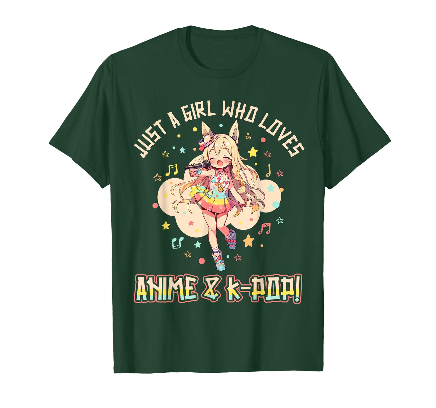 KPop Korean PopMusic Just a Girl who loves Anime and K-Pop T-Shirt