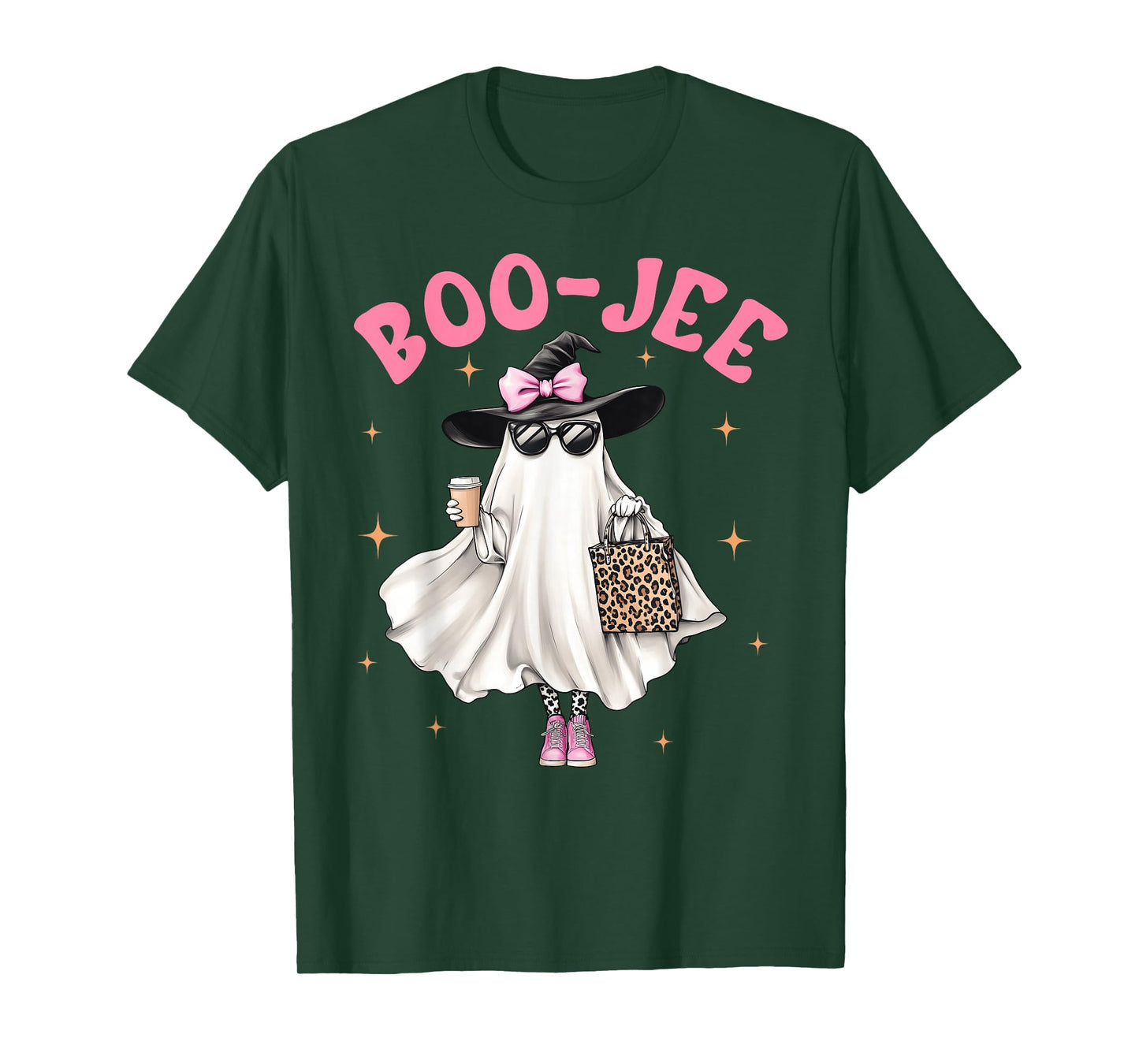 Spooky Season Cute Ghost Funny Halloween Boujee Boo-Jee T-Shirt