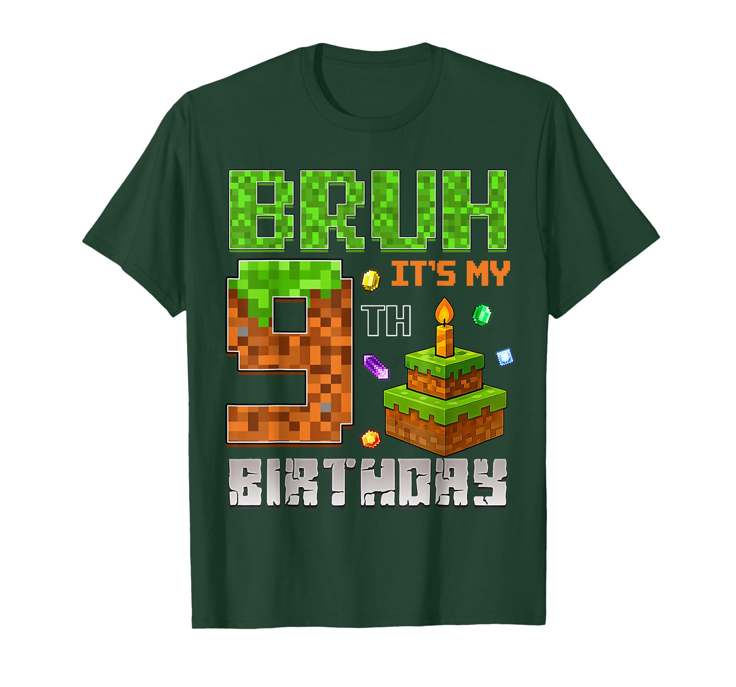 It's My 9th Birthday Game Pixel 9 Year Old Birthday Boy T-Shirt