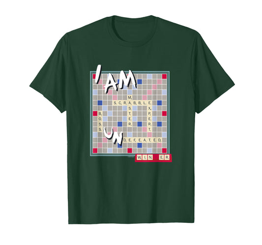 Scrabble I Am Undefeated Winning Letters Vintage Board T-Shirt