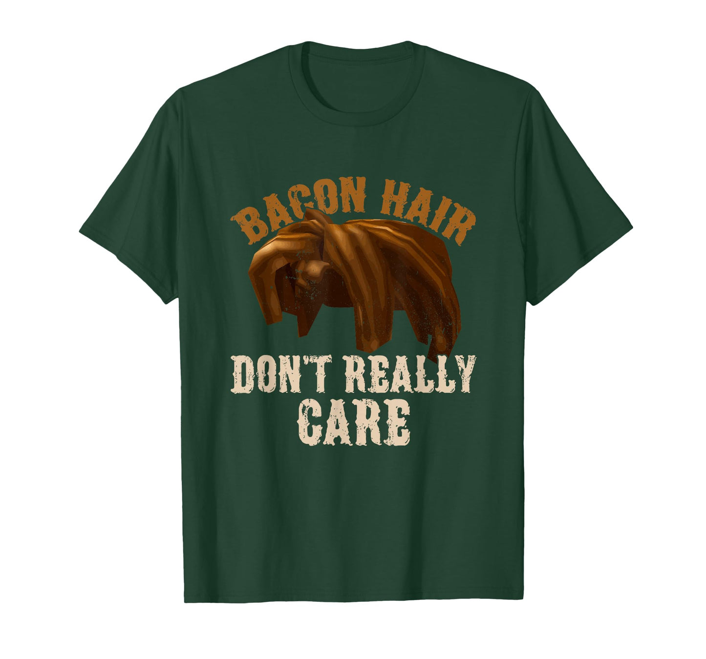 Bacon Hair Don't Really Care For Boy Video Gamers T-Shirt
