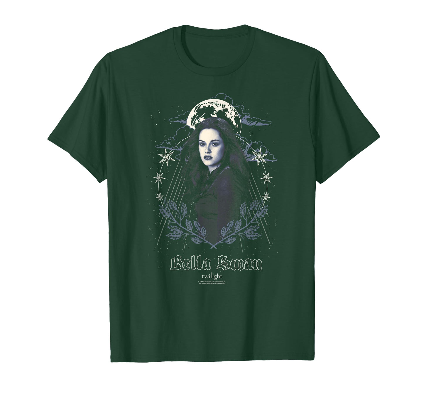 Twilight Bella Swan Moon and Stars Illustration Quote Movie T-Shirt
