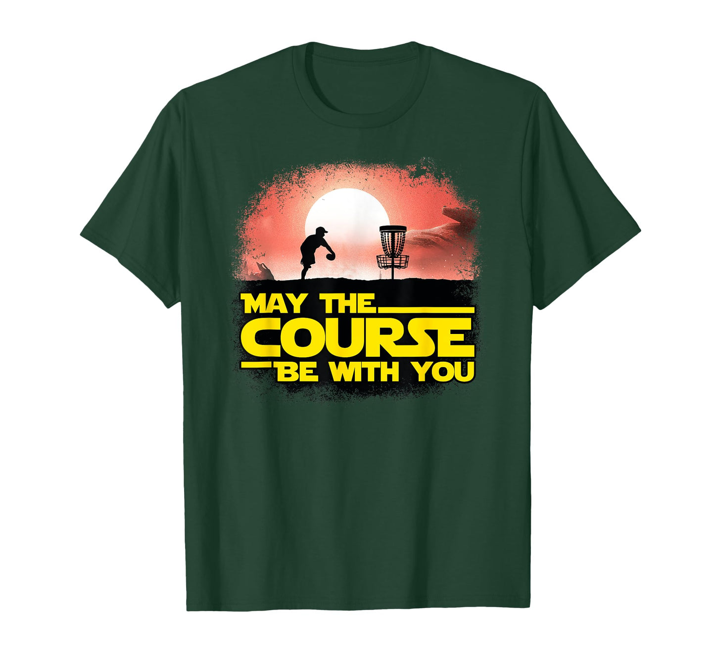 May The Course Be With You - Golf Gifts - Disc Golf T-shirt T-Shirt