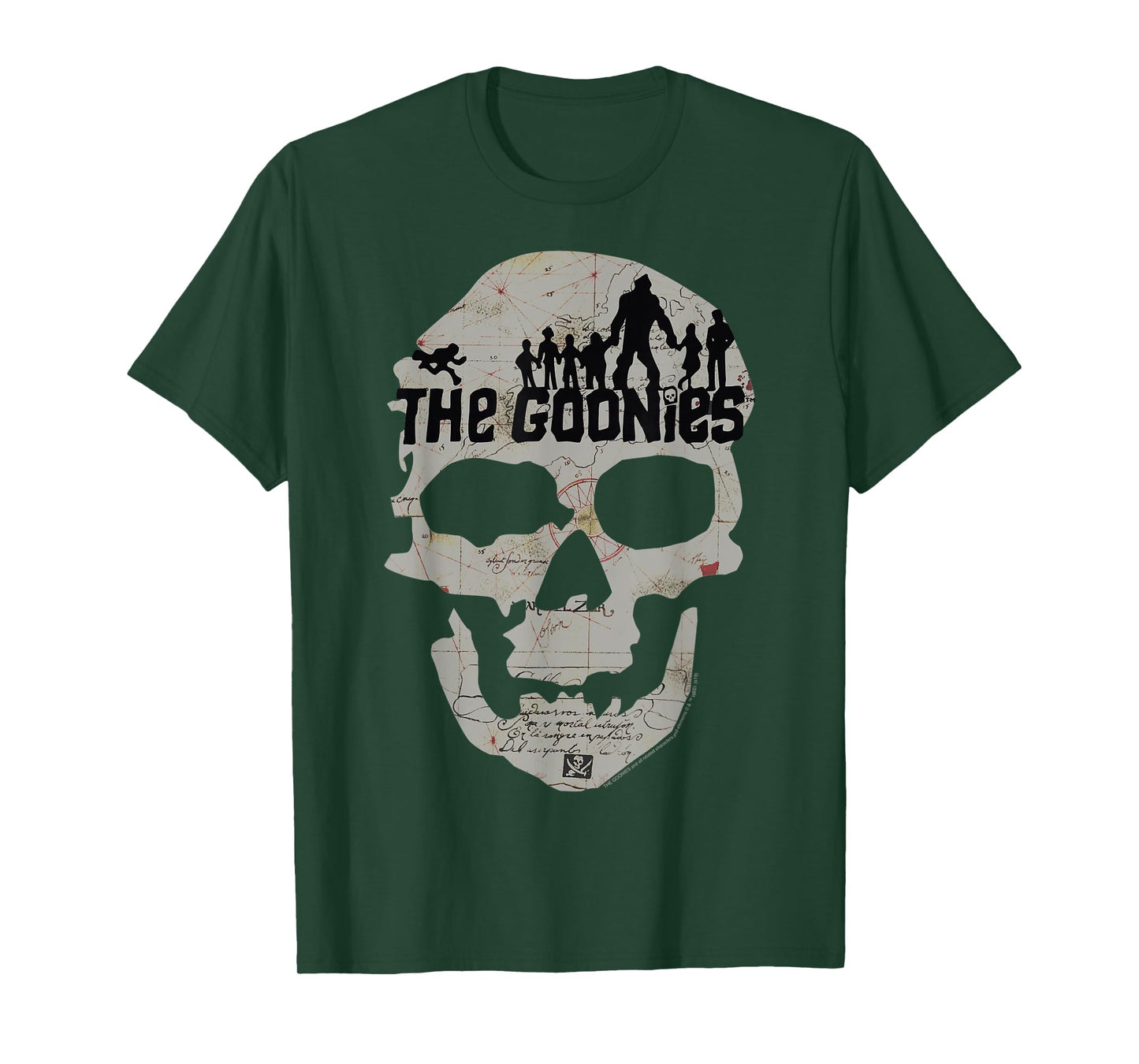 The Goonies Skeleton Map Poster T-Shirt