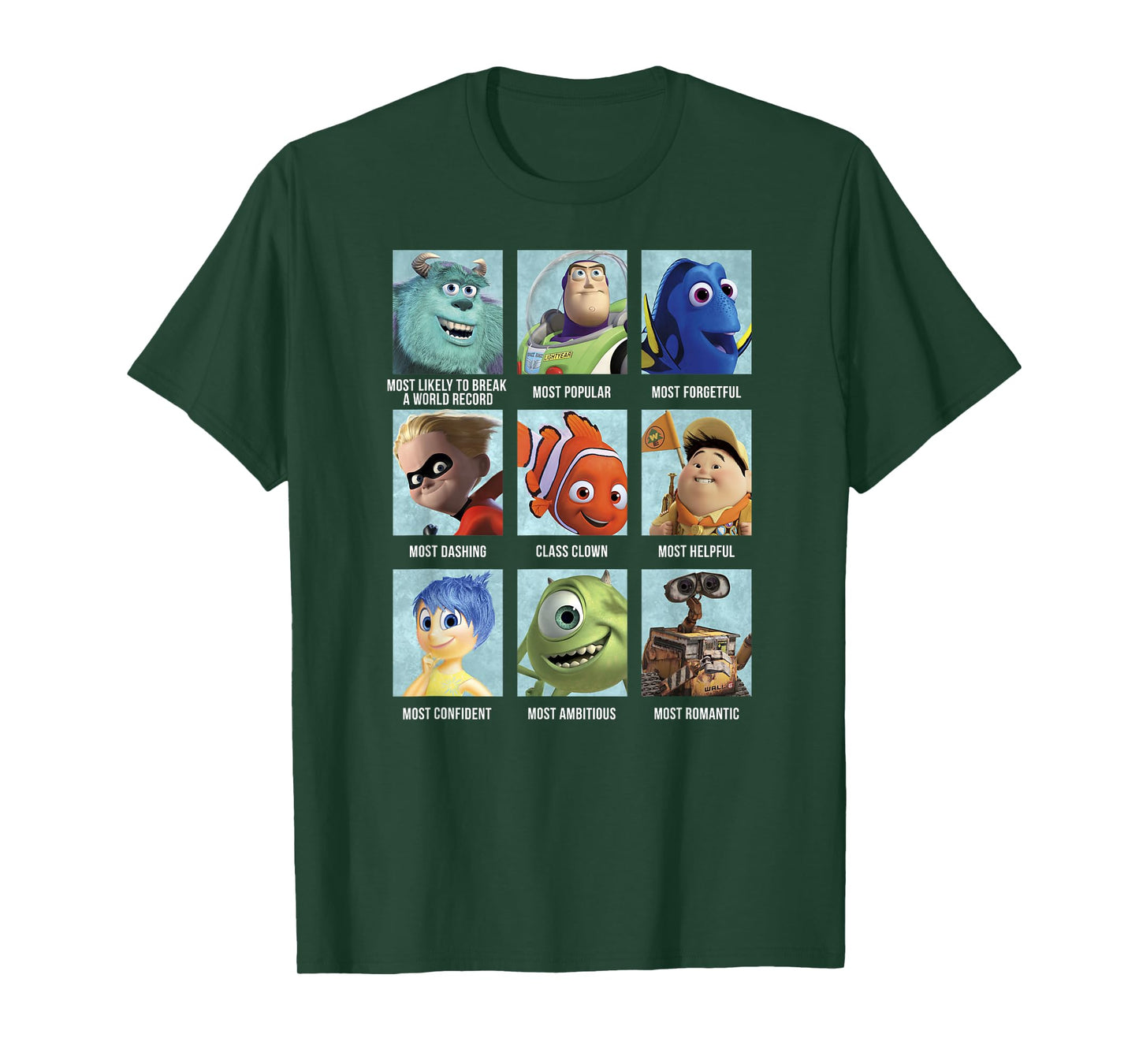 Disney Pixar Collection Movie Characters Best Of Class T-Shirt