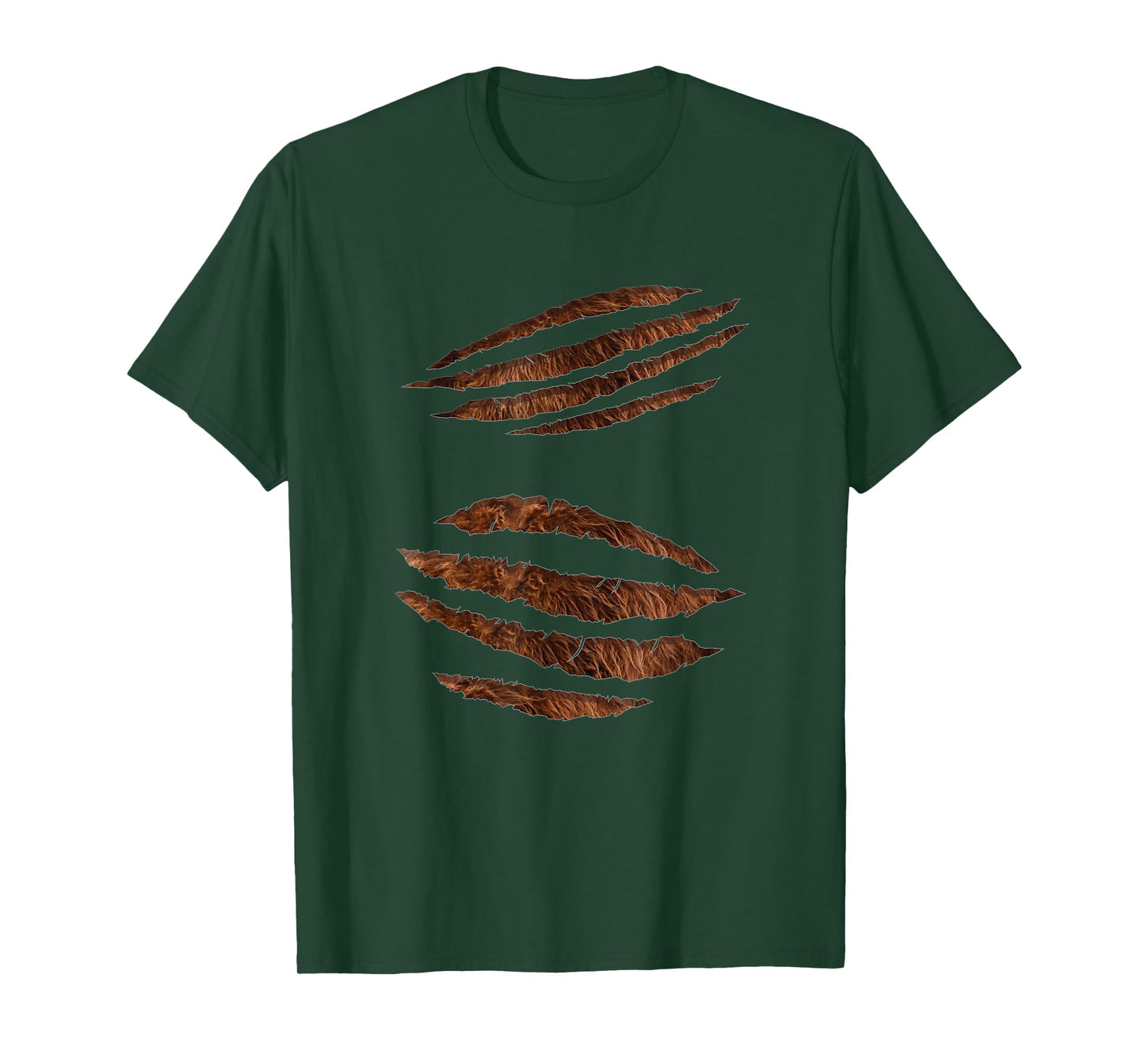 Torn Ripped Werewolf Halloween Costume with Beast Claw Marks T-Shirt