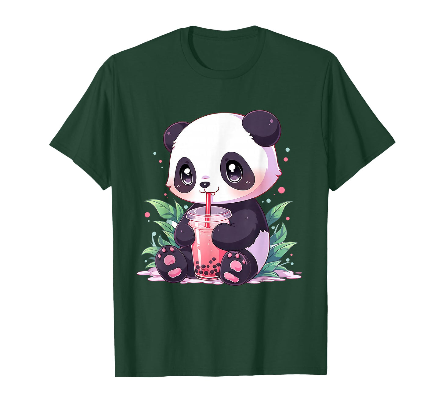 Kawaii Panda Drinking Bubble Tea Boba Lover T-Shirt