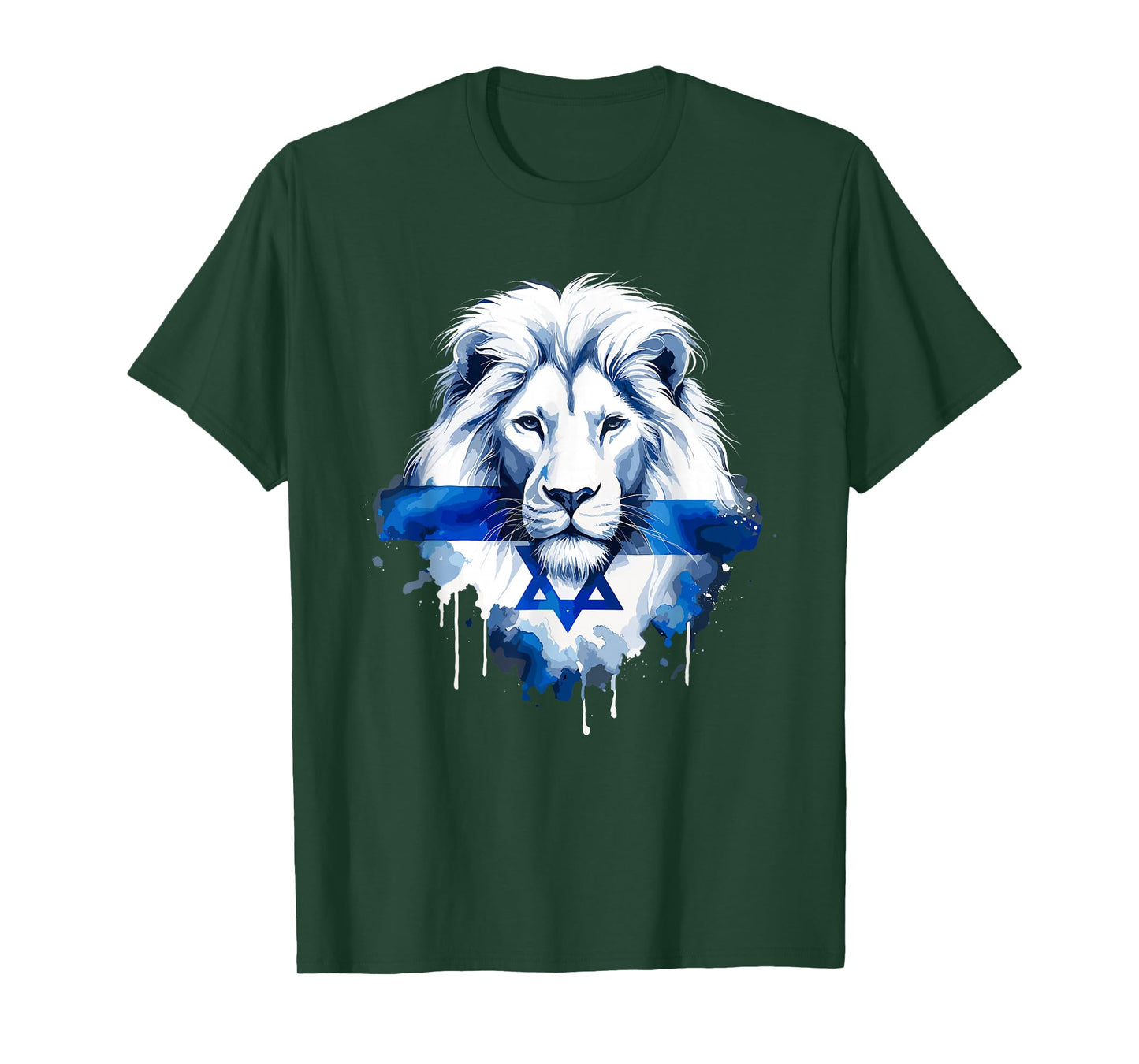 Jewish Israel Flag Lion David Star Yisrael Proud Israelites T-Shirt