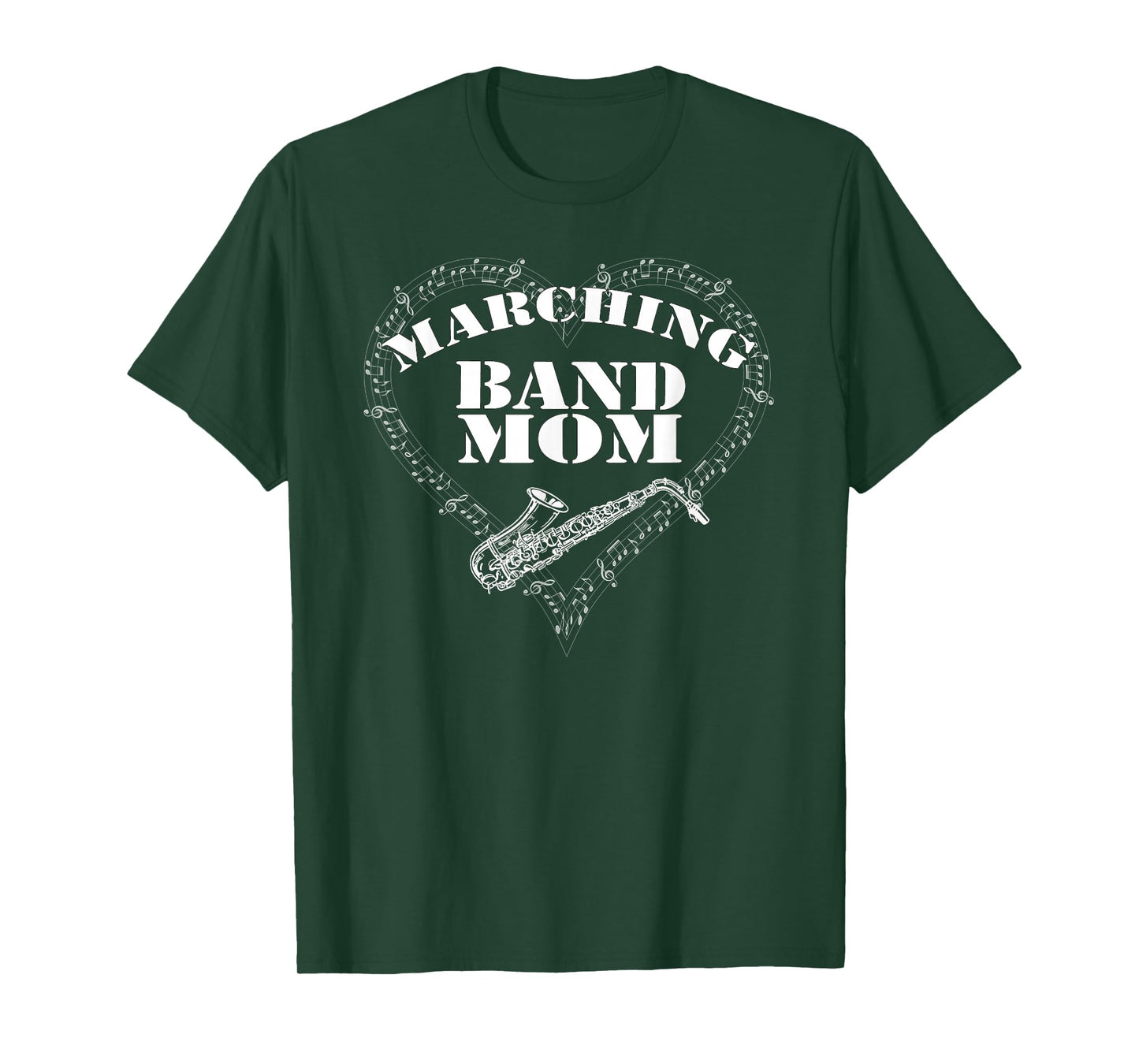 Marching Band Tee: Band Mom Saxophone Sax Shirt T-Shirt
