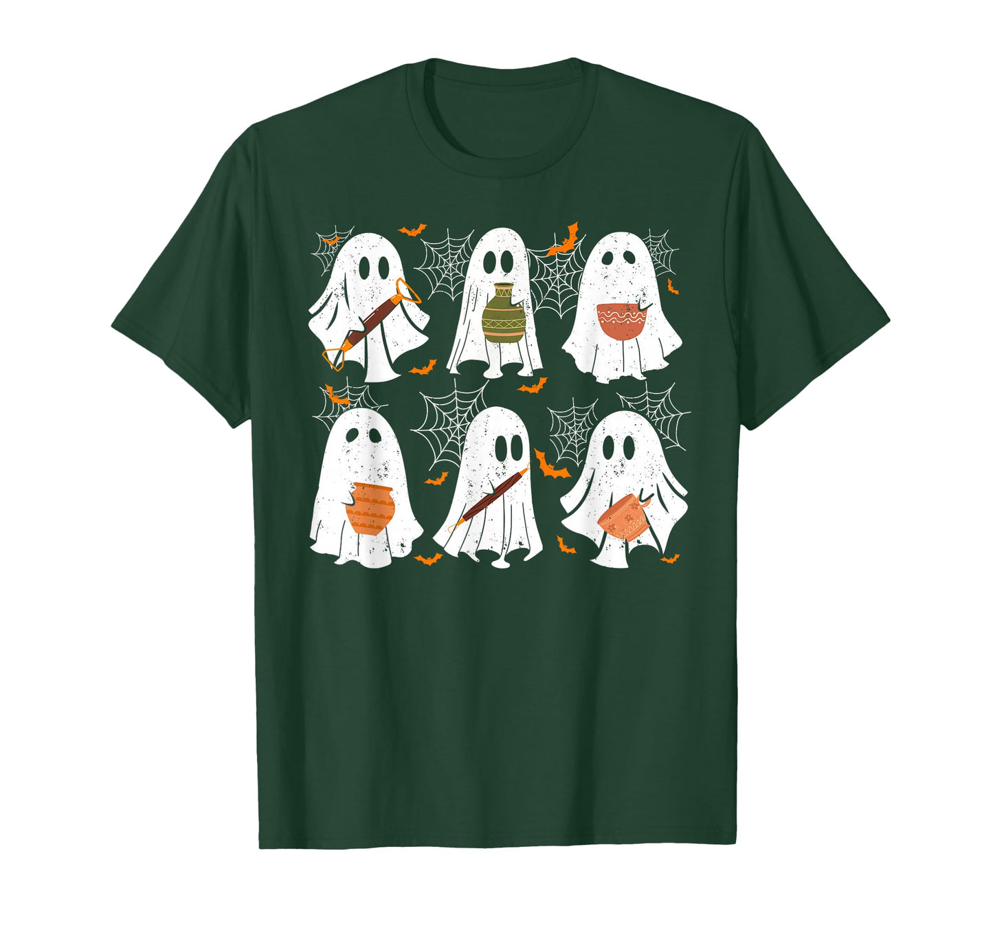Pottery Ghost Ceramic Artist Halloween Costume For Men Women T-Shirt