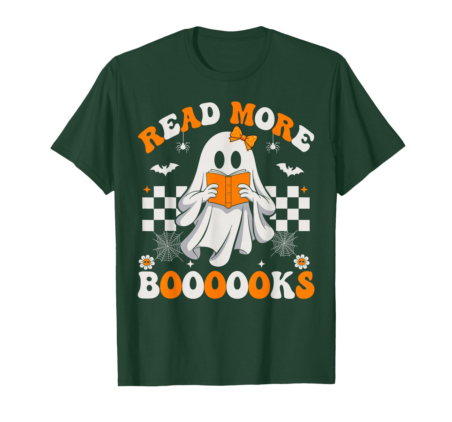 Read More Books Cute Ghost Halloween Teacher Kids T-Shirt