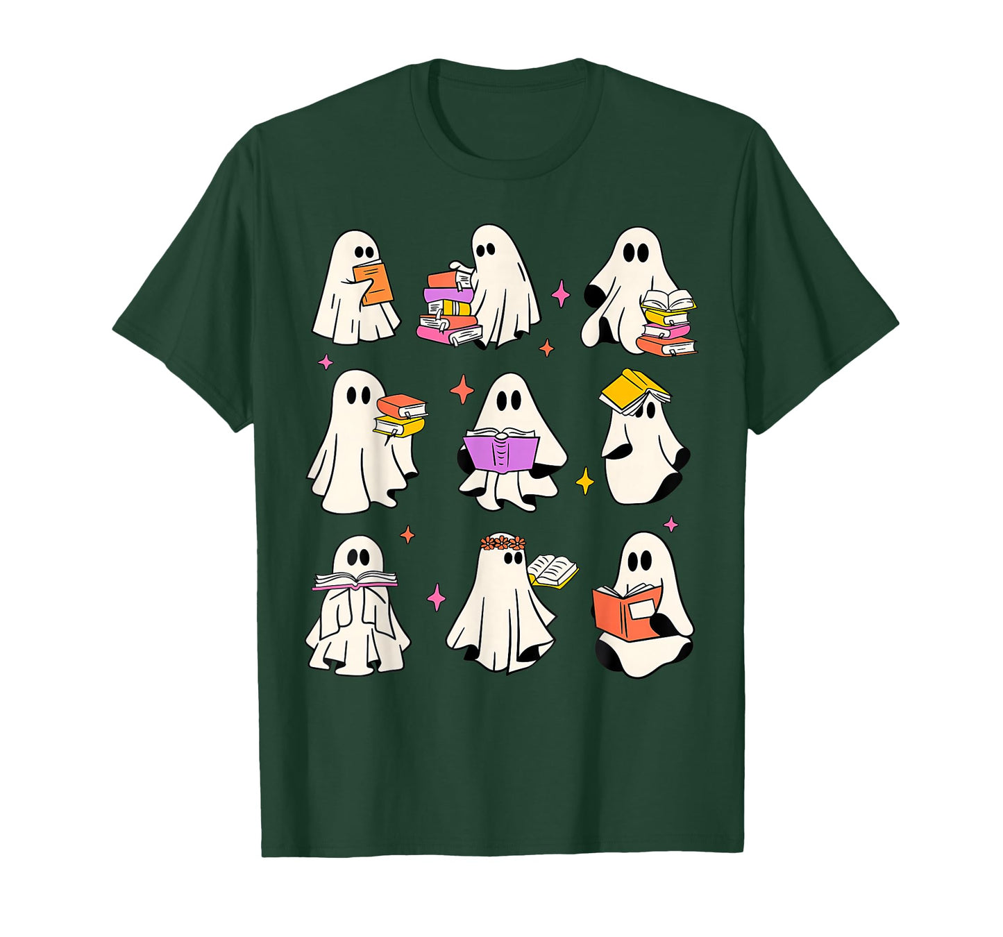 Read More Books Spooky Teacher Halloween Ghost Reading Book T-Shirt