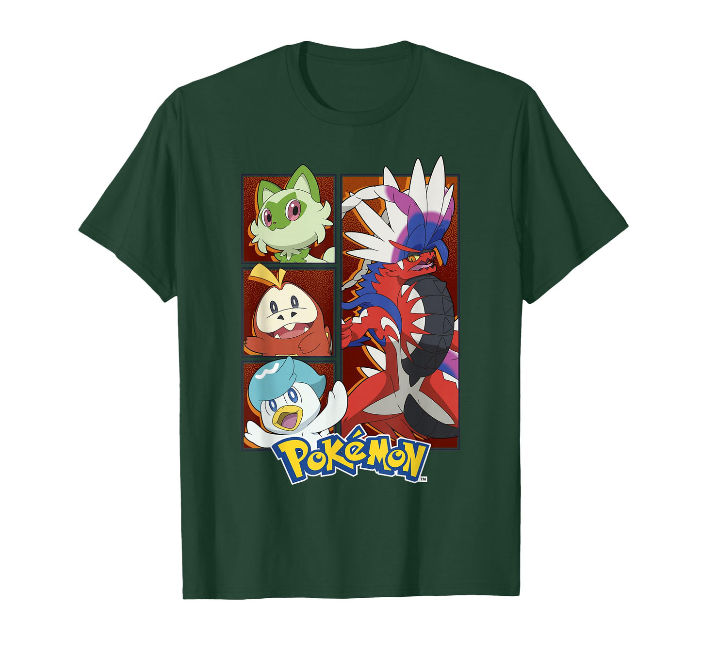 Pokémon Koraidon & Paldea Starters Boxed Up Portraits T-Shirt