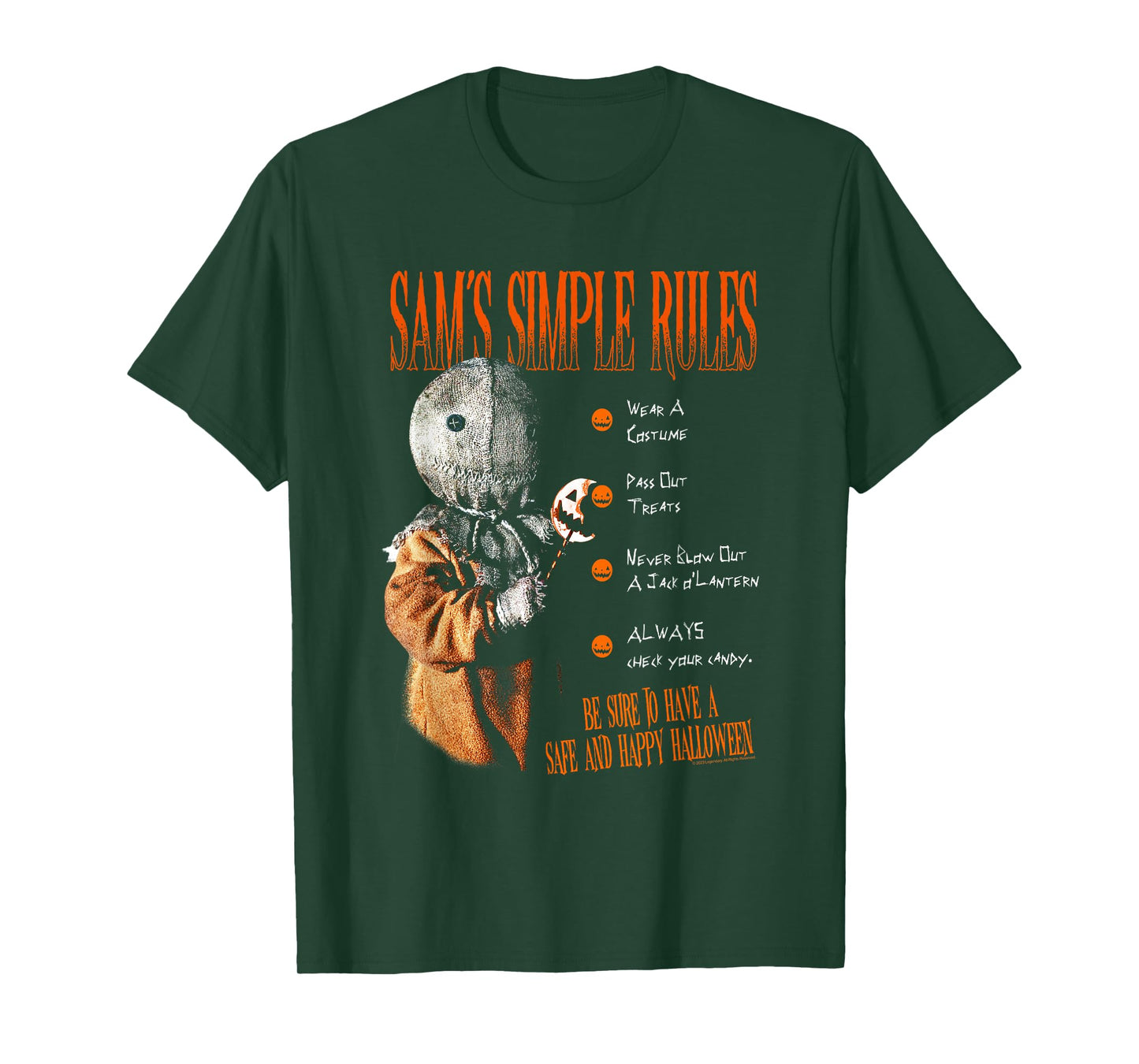 Trick 'r Treat Sam's Simple Rules T-Shirt