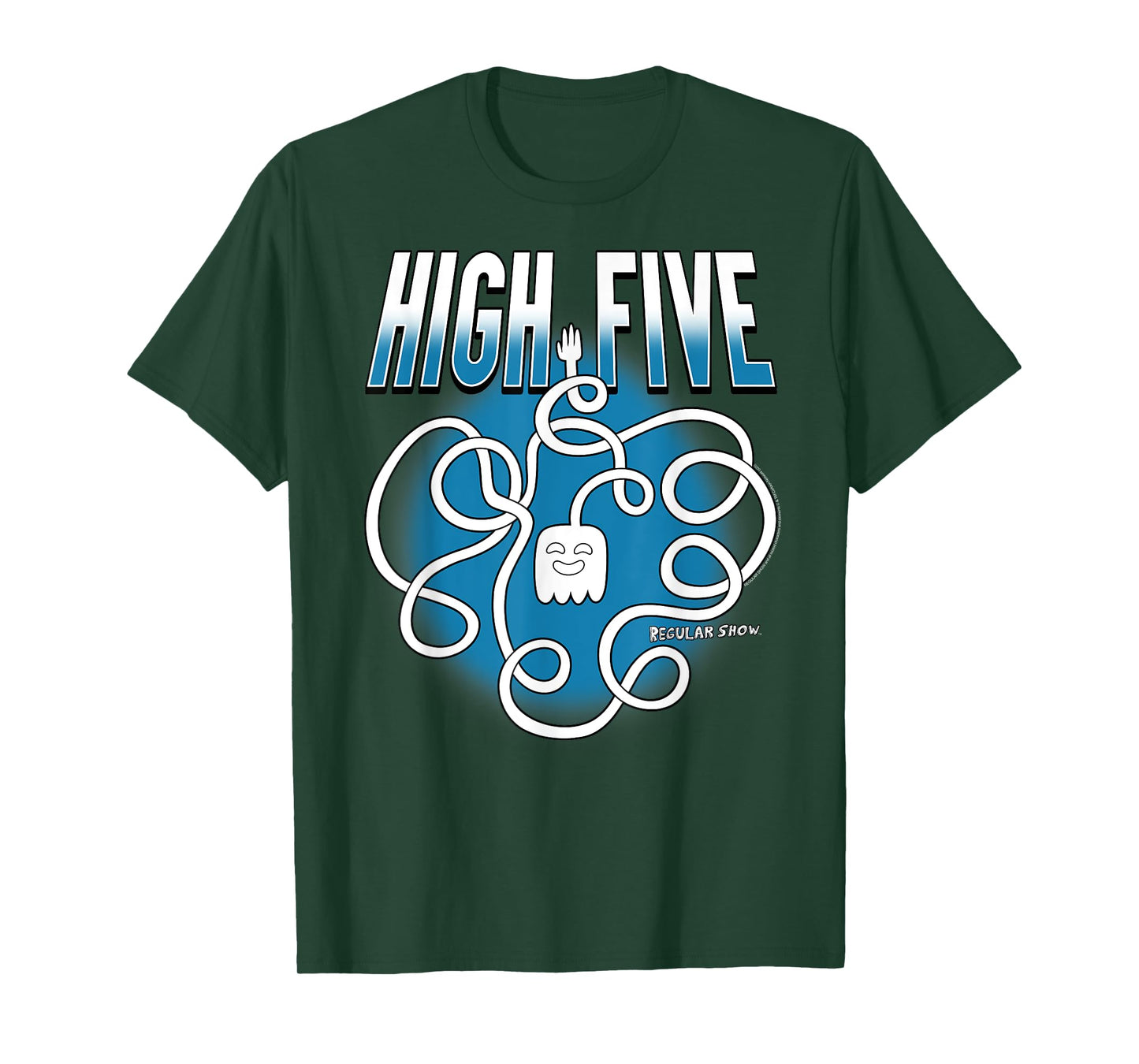 Regular Show High Five Ghost Long Arm Funny Cartoon T-Shirt