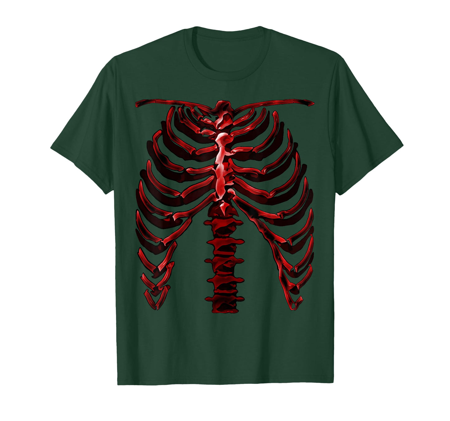 Skeleton Rib Cage Cool Halloween T-Shirt (Ver. 1R) T-Shirt