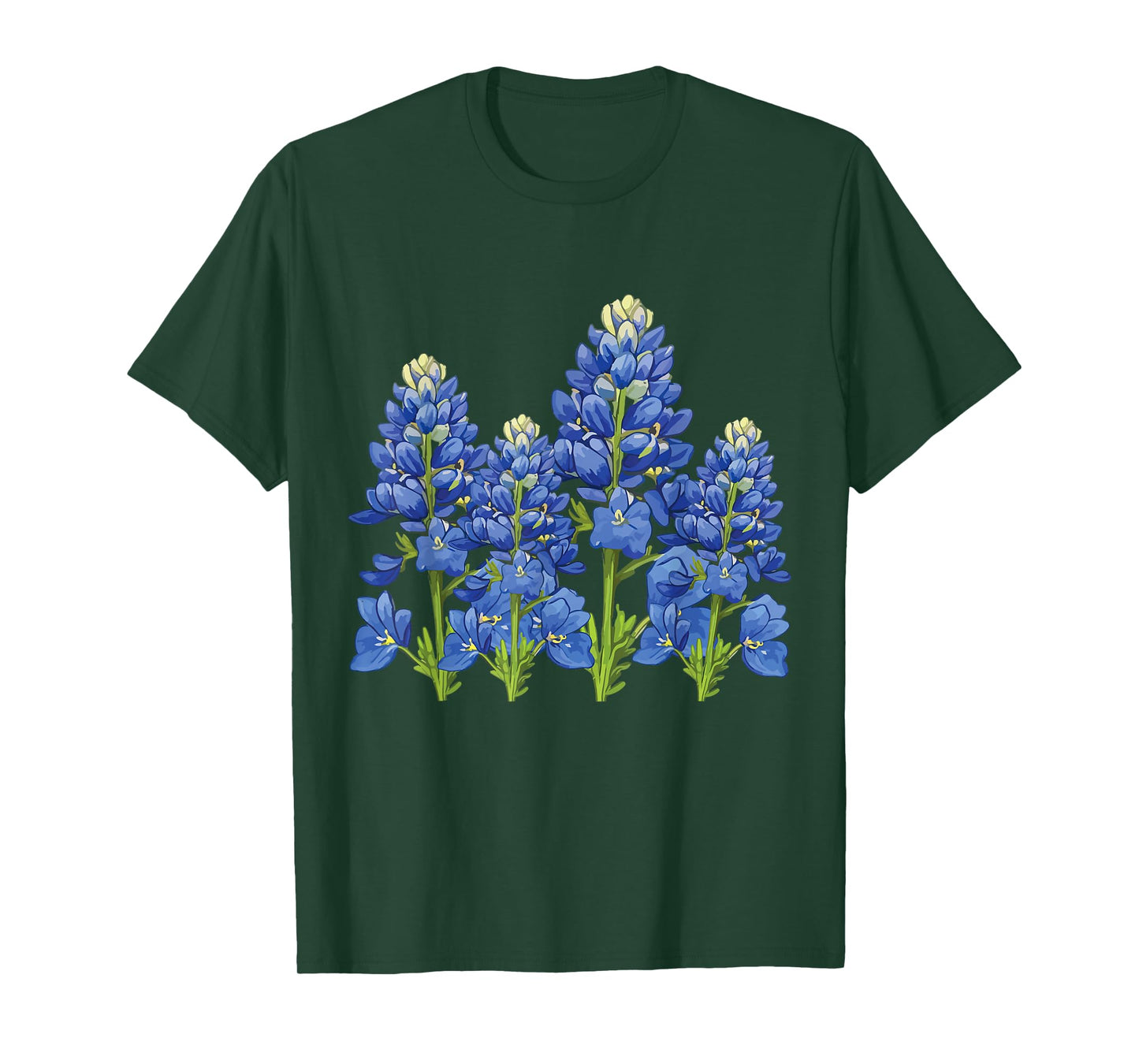 Bluebonnet Texas Spring Flower Fields Texas Wildflower Bloom T-Shirt