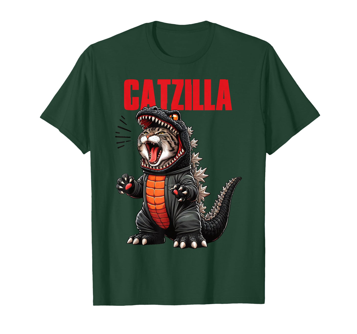 Cute Cat Kitty Catzilla for Cat Moms Cat Dads Pet Lovers T-Shirt
