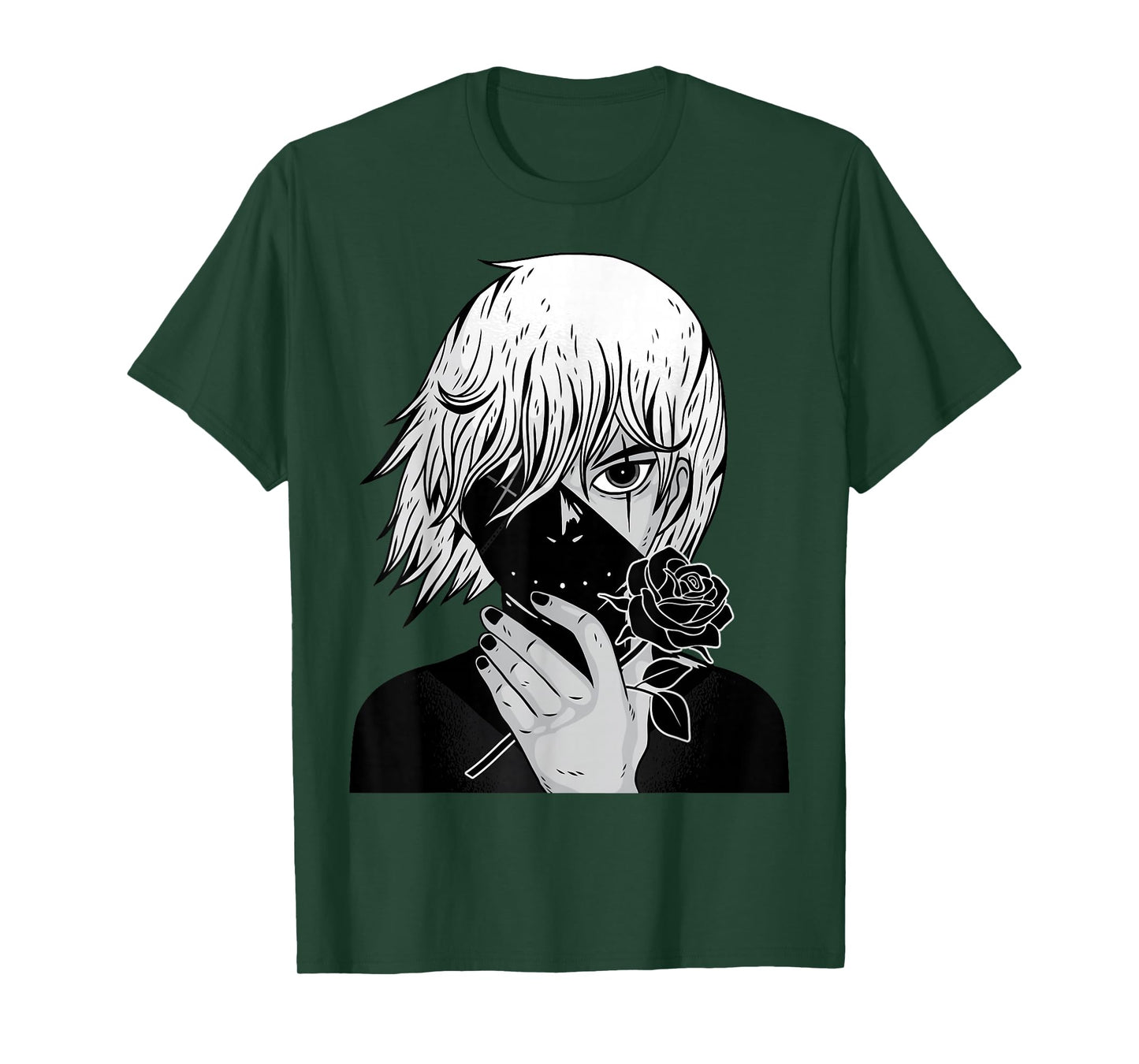 Alt Aesthetic - Black Roses - Manga - Anime - Vaporwave T-Shirt