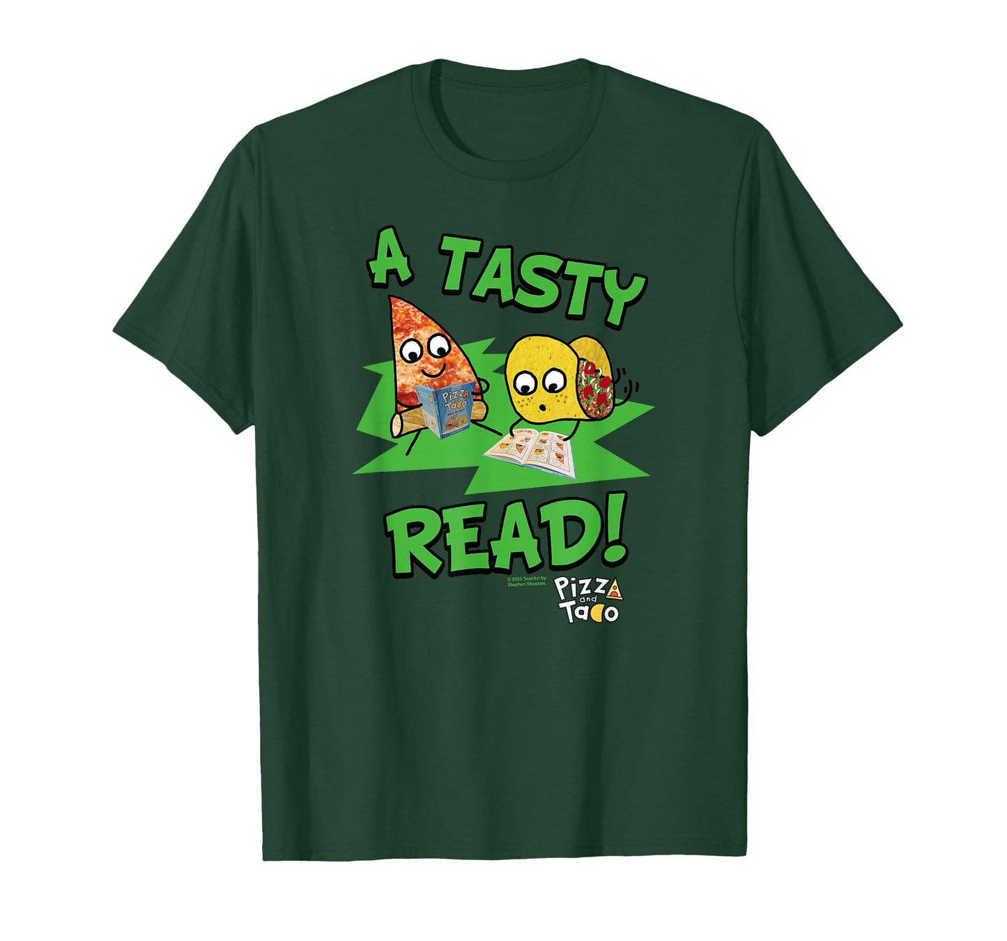 Pizza and Taco A Tasty Read T-Shirt
