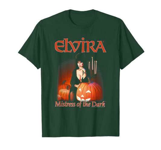 Elvira, Mistress of The Dark Pumpkin Halloween Horror T-Shirt