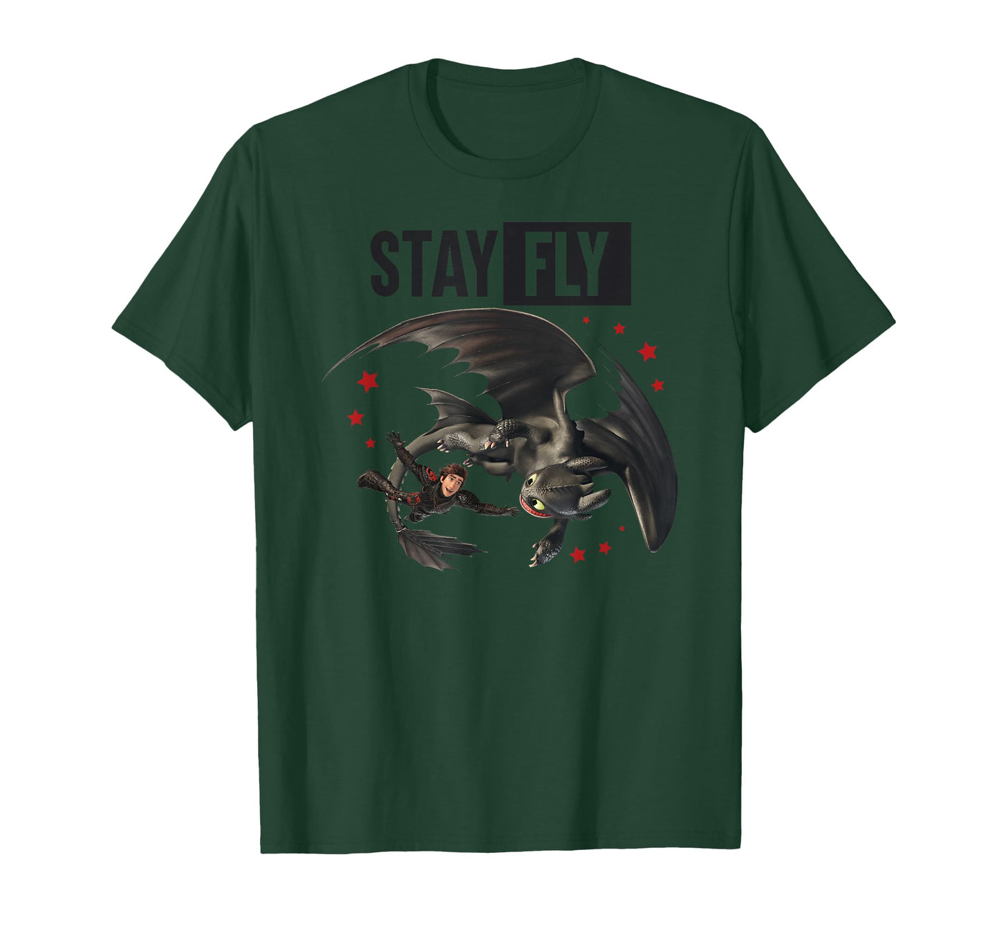 DreamWorks How to Train Your Dragon 3 Stay Fly Toothless T-Shirt